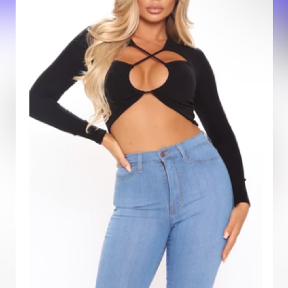 Fashion Nova New Vibes Long Sleeve Top